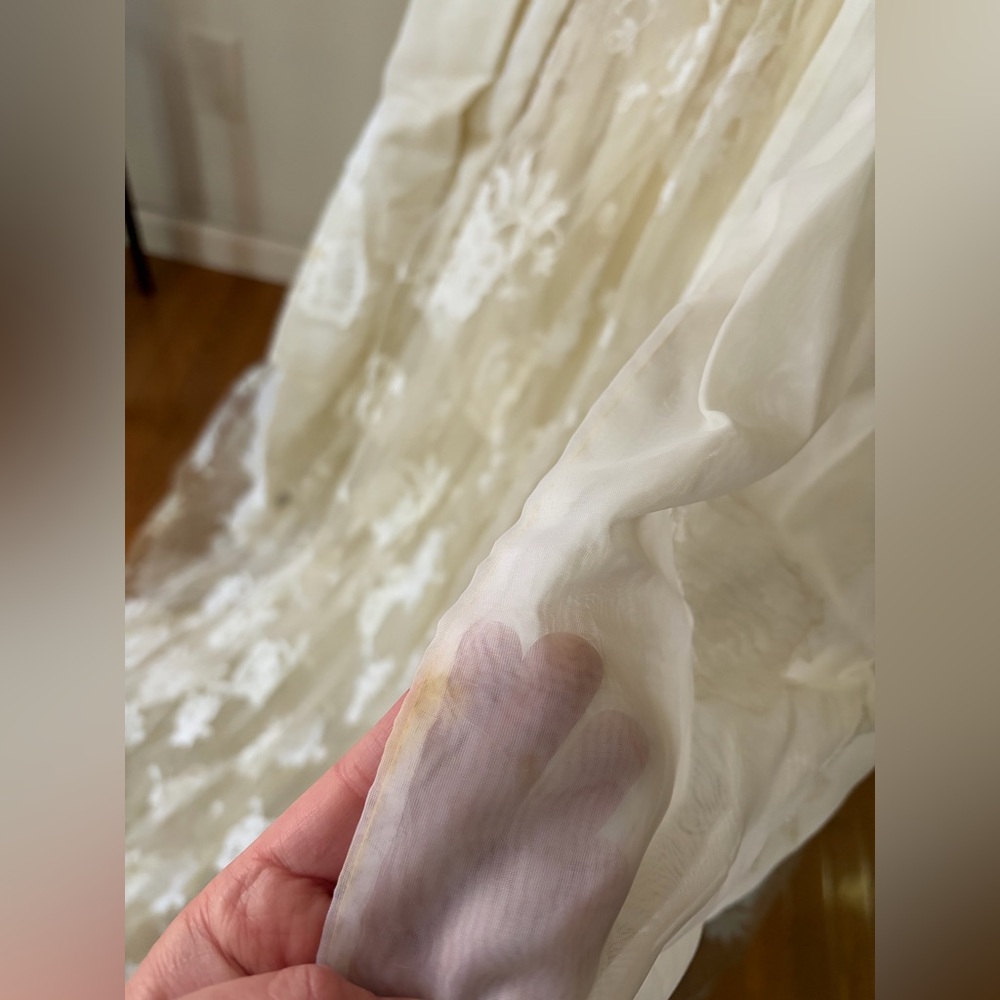 1950’s True Vintage ivory Handmade Wedding gown dress handmade lace - Picture 13 of 13